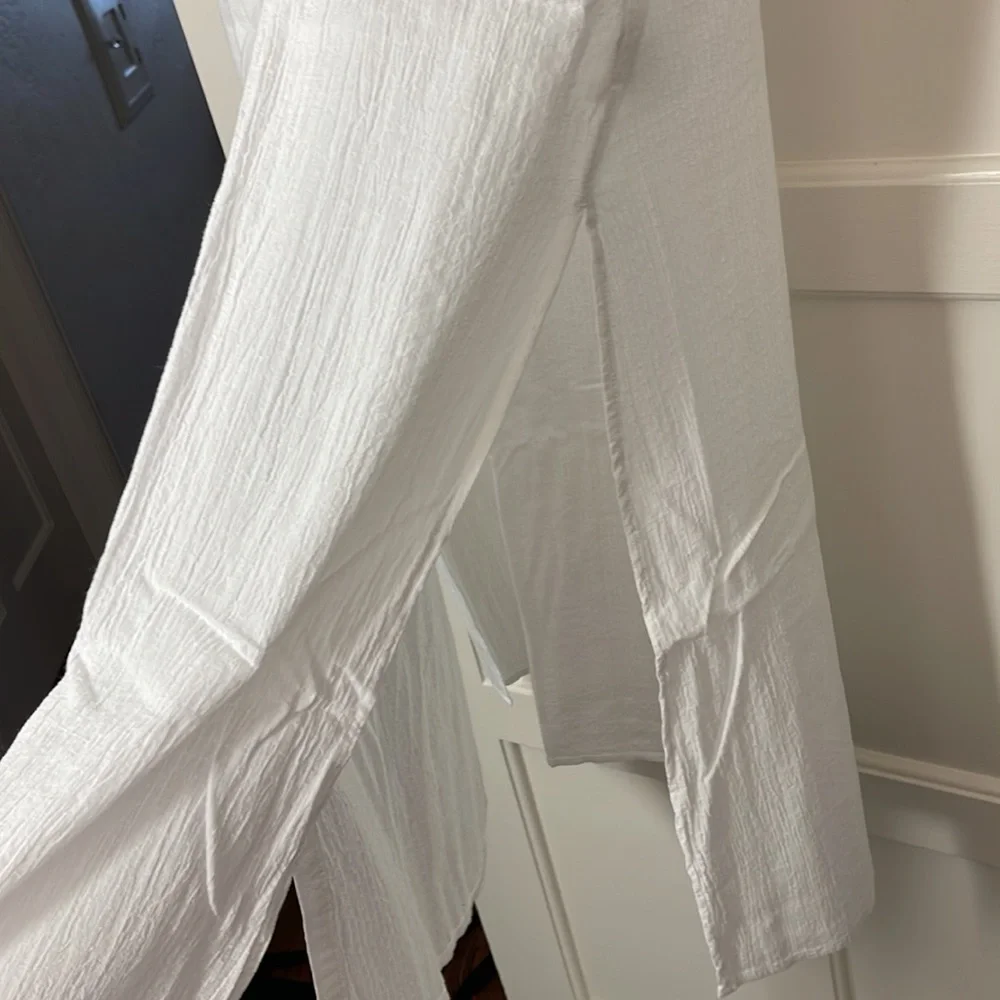 J.Crew Soft gauze button-down tunic dress BH542
